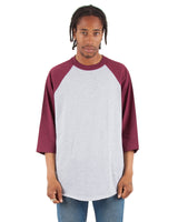 Adult Three-Quarter Sleeve Raglan T-Shirt