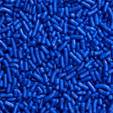DecoPac Dark Blue Navy Jimmies Sprinkles 26 oz. handheld container