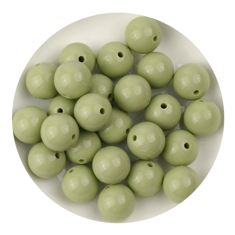 Silicone Bead Round - Liquid Lint (5 Beads - 15mm)