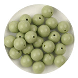 Silicone Bead Round - Liquid Lint (5 Beads - 15mm)