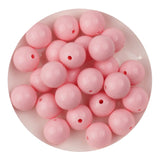 Silicone Bead Round - Liquid Rose Quartz (5 Beads - 15mm)