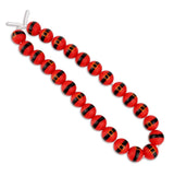 Silicone Bead Round - Santa Belt (5 Beads - 15mm)