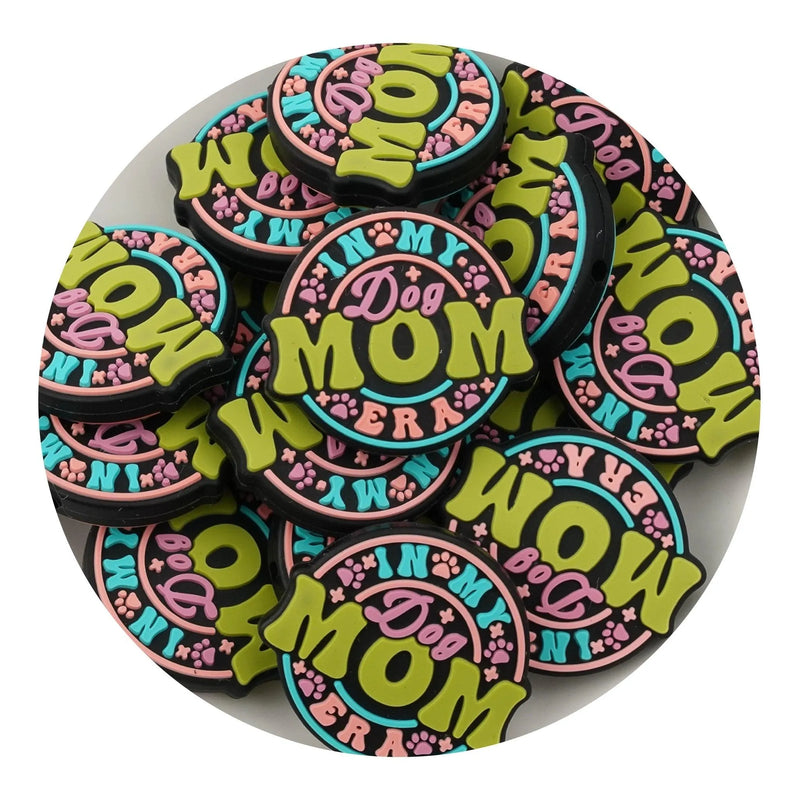 Silicone Focal Bead - Dog Mom Era (5 Beads)