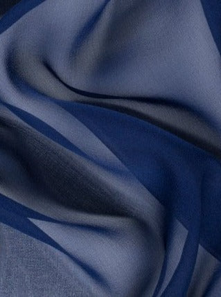 Navy Chiffon