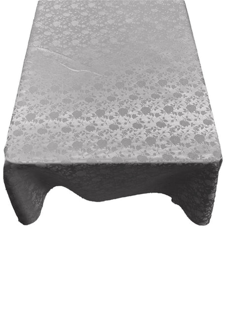 Roses Jacquard Satin Fabric - Rose Pattern, 60" X 108" (1 Piece)
