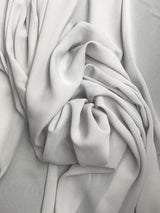 Silver Chiffon Polyester Fabric - Silver, Sheer, 59"-60" Width (1 Yard)