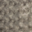 1 yarda de tela Minky Rosebud plateada 58/60" de ancho con relieve de espiral de rosas