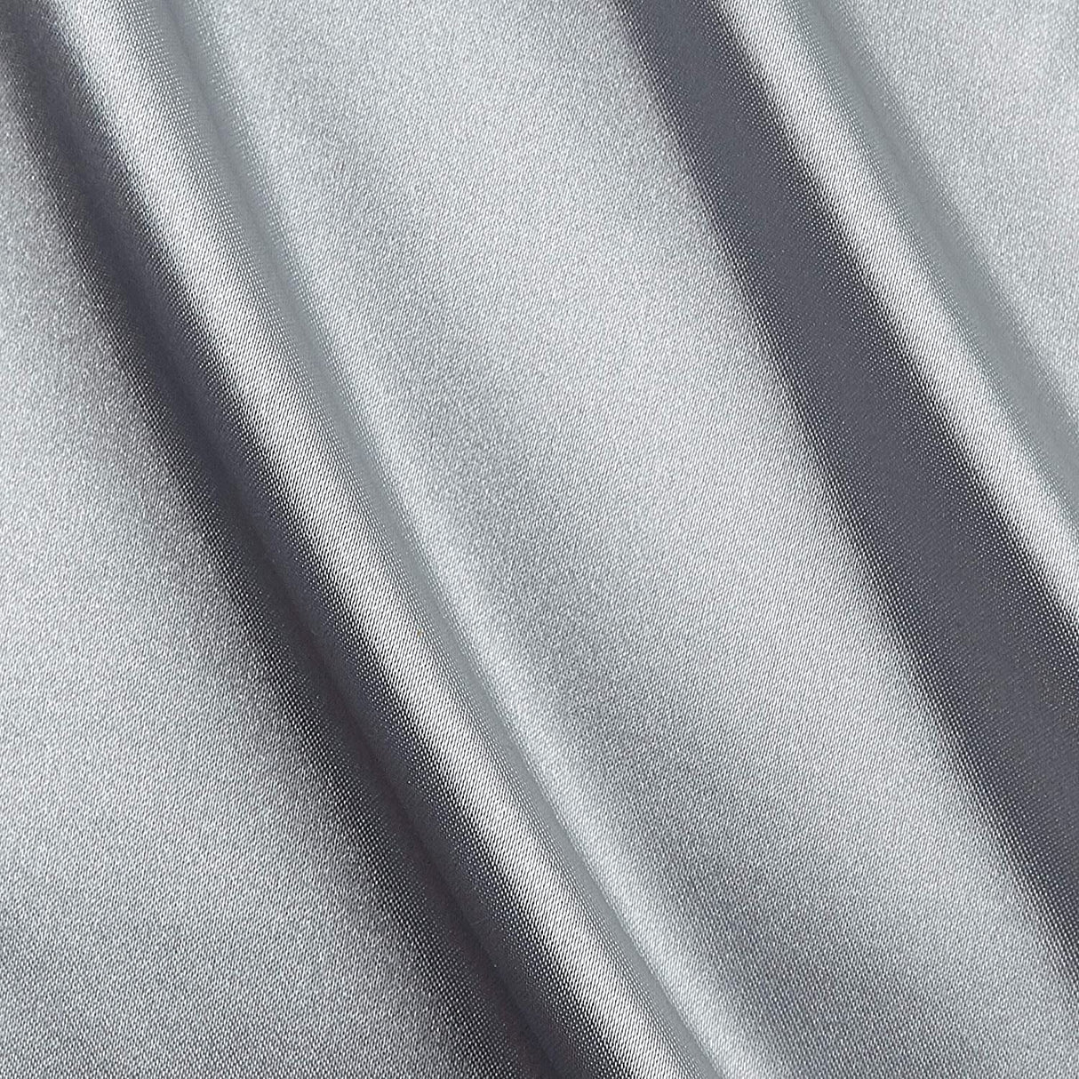 1 Yard Silver Stretch Charmeuse Fabric 60" Wide, 95% Polyester, 5% Spandex, Ideal for Weddings, Gowns, Costumes & Home Decor