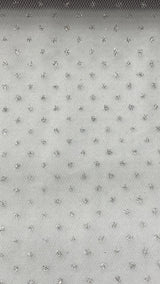 Sparkling Tulle Ribbon Roll Glitter Tulle Fabric - Gold/Silver Glitter, 6" Width, 10 Yards