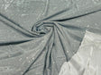 Silver Moon Shadow Shimmer Glitter Fabric - Silver, Full Glitter Covered, 58/60" Width (1 Yard)