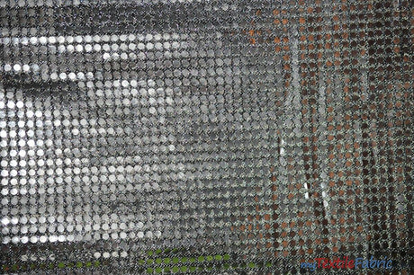 Confetti Dot Sequins Polyester Fabric - Round 6Mm Sequins, 45" Wide (1 Yard)