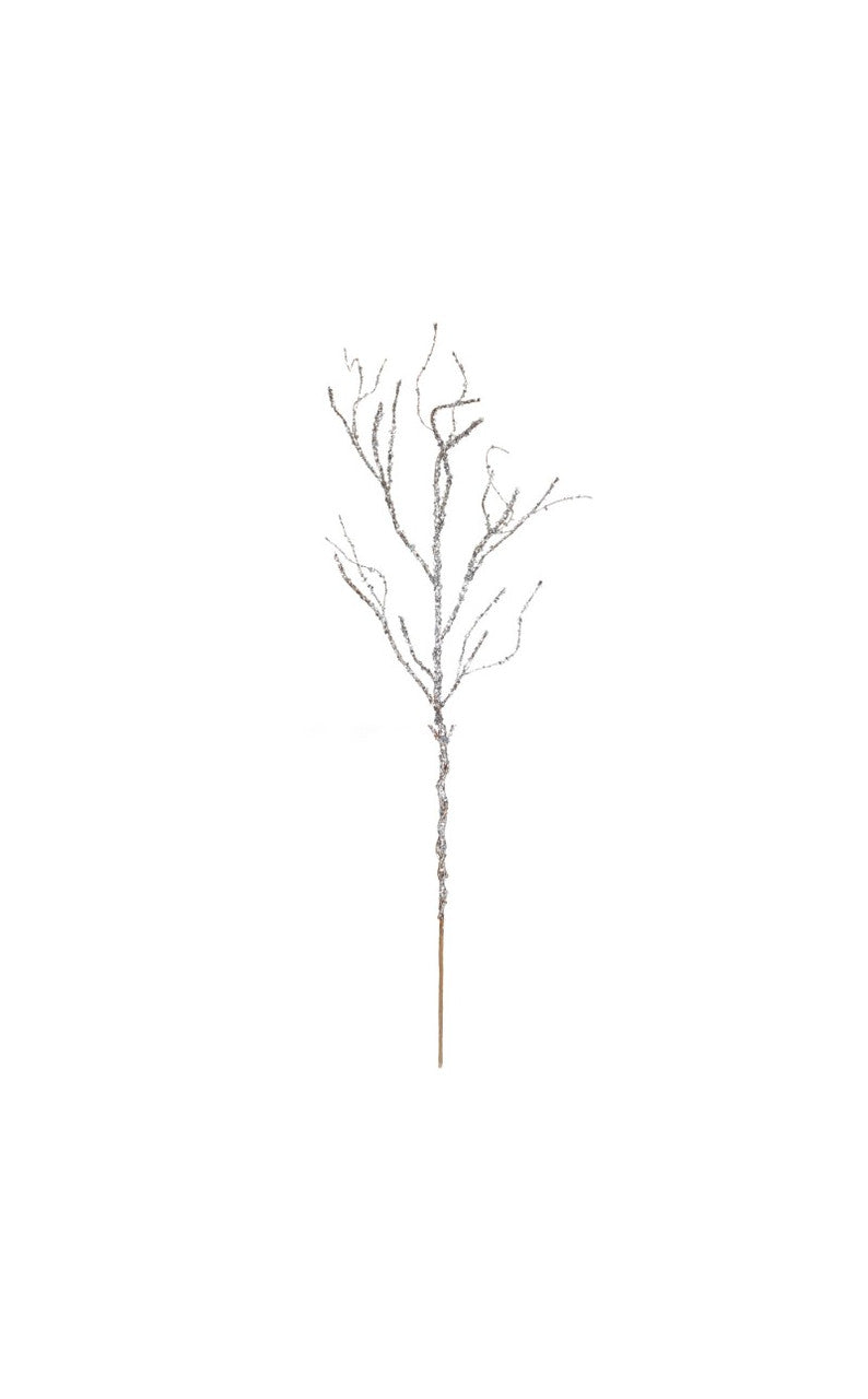 43 Inch Silver Sequin Branch