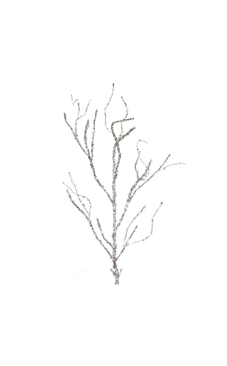 43” Silver Sequin Branch