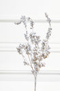 18” Silver Platinum Dew Berry Christmas Spray