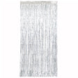 Silver Fringe Door Curtain