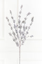 26" Silver Glitter Berries Spray