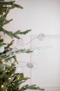 33” Glitter Silver Dollar/Twig Spray Silver