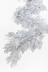 6' Silver Bling Bling Cedar Garland