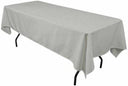 Mantel rectangular de poliéster 60x144 pulgadas – mantel duradero y reutilizable para bodas, fiestas, banquetes y eventos  