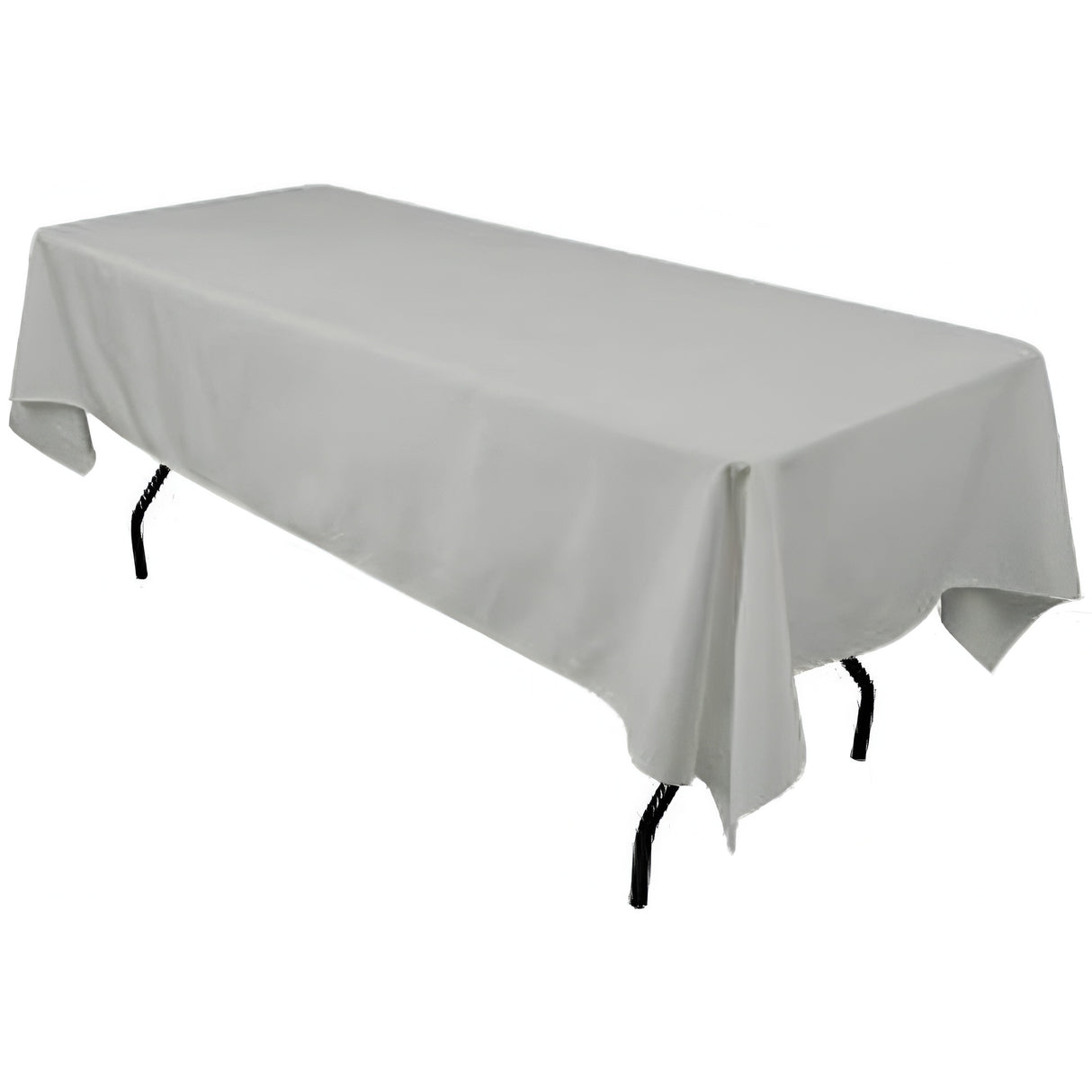Polyester Rectangular Tablecloth Polyester Fabric - Wrinkle-Resistant, Stain-Proof, Washable, 60" X 144"