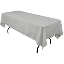 Polyester Rectangular Tablecloth Polyester Fabric - Wrinkle-Resistant, Stain-Proof, Washable, 60" X 144"