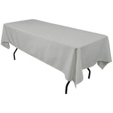 Polyester Rectangular Tablecloth Polyester Fabric - Wrinkle-Resistant, Stain-Proof, Washable, 60" X 144"