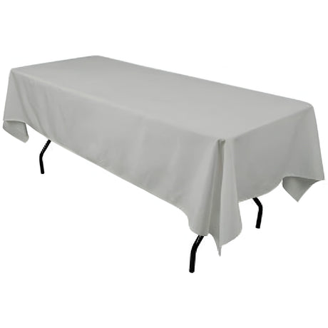 Polyester Rectangular Tablecloth Polyester Fabric - Wrinkle-Resistant, Stain-Proof, Washable, 60" X 144"