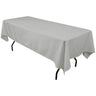 Polyester Rectangular Tablecloth Polyester Fabric - Wrinkle-Resistant, Stain-Proof, Washable, 60" X 144"