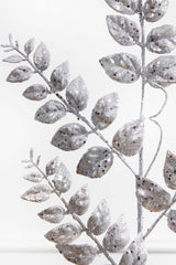 35” Glitter/Mica Later Fern Spray Silver