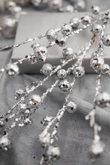 30” Silver Pomegranate Glitter Spray
