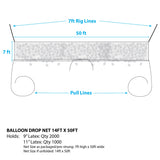 Balloon Drop Net Pre-Strung 50ft x 7ft