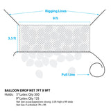 Balloon Drop Net Pre-Strung 9ft x 3.5ft