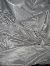 Low Stretch Silver Polyester Fabric - Silver, 108"-120" Width (1 Yard)