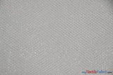 Metallic Lurex Mesh Metallic Net Fabric - Silver Metallic Fish Net, 58" Wide (1 Yard)
