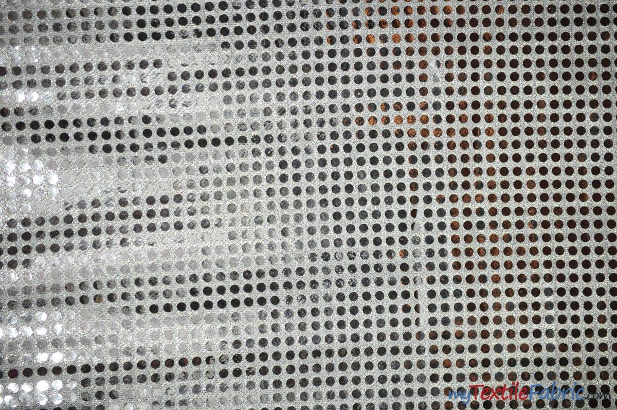 Confetti Dot Sequins Polyester Fabric - Round 6Mm Sequins, 45" Wide (1 Yard)