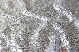 Glitz Sequins Taffeta Polyester Fabric - Raindrop Sequins, 54" Wide (1 Yard)