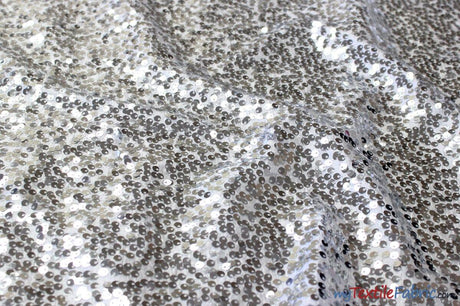 Glitz Sequins Taffeta Polyester Fabric - Raindrop Sequins, 54" Wide (1 Yard)