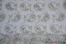 Coco Paisley Polyester Fabric - Sheer Embroidered Paisley, Double Scallop Lace, 52" Width (1 Yard)