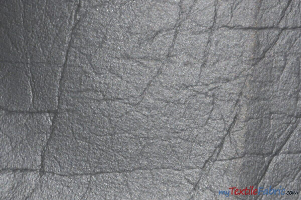 Heavy Duty Textured Vinyl Fabric - Upholstery Weight, Textured Faux Leather, 54" Width, Multiple Colors (1 Yard)