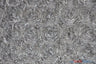 Rosette Satin Polyester Fabric - 3D Satin Floral Embroidery, 52/54" Width (Yards, Bolts, Sample Swatch)