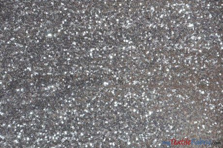 Glitz Mesh Sequins Polyester Fabric - 3Mm Glitter Sequins, 52" Width, Multiple Colors (1 Yard)