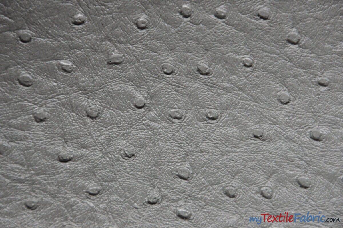 Ostrich Vinyl Faux Leather Vinyl Fabric - Ostrich Texture, 54" Width (1 Yard)