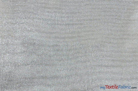 Metallic Lame Metallic Satin Lame Polyester Fabric - Gold And Silver Satin Woven, 60" Width (1 Yard)