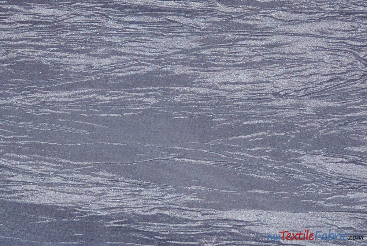 Crease Taffeta Crush Taffeta Polyester Fabric - Crushed Texture, 50/52" Width (Continuous Yards Or By Bolt)