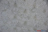 Open Weave Metallic Rose Mesh Polyester Fabric - Silver And Gold, Scalloped Edge, 52" Wide (1 Yard)