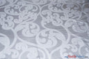 Victorian Damask Jacquard Fabric - Vineyard Damask Pattern, 58/60" Width (1 Yard)