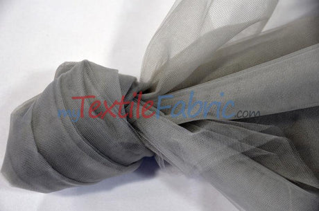 Bridal Tulle Illusion Nylon Tulle Fabric - Sheer Soft Bridal Veil, 108" Width (50 Yard Bolt)