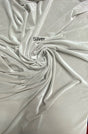Silver Stretch Velvet Fabric - Silver, 58"-60" Width