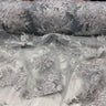 Designer Sequin Lace On Mesh Fabric - Blush, Champagne, Gold, Hunter Green, Red, Silver, White, 52" Width (1 Yard)