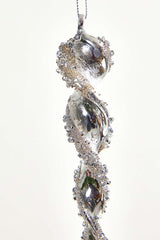 10 Inch Glass Icicle Ornament